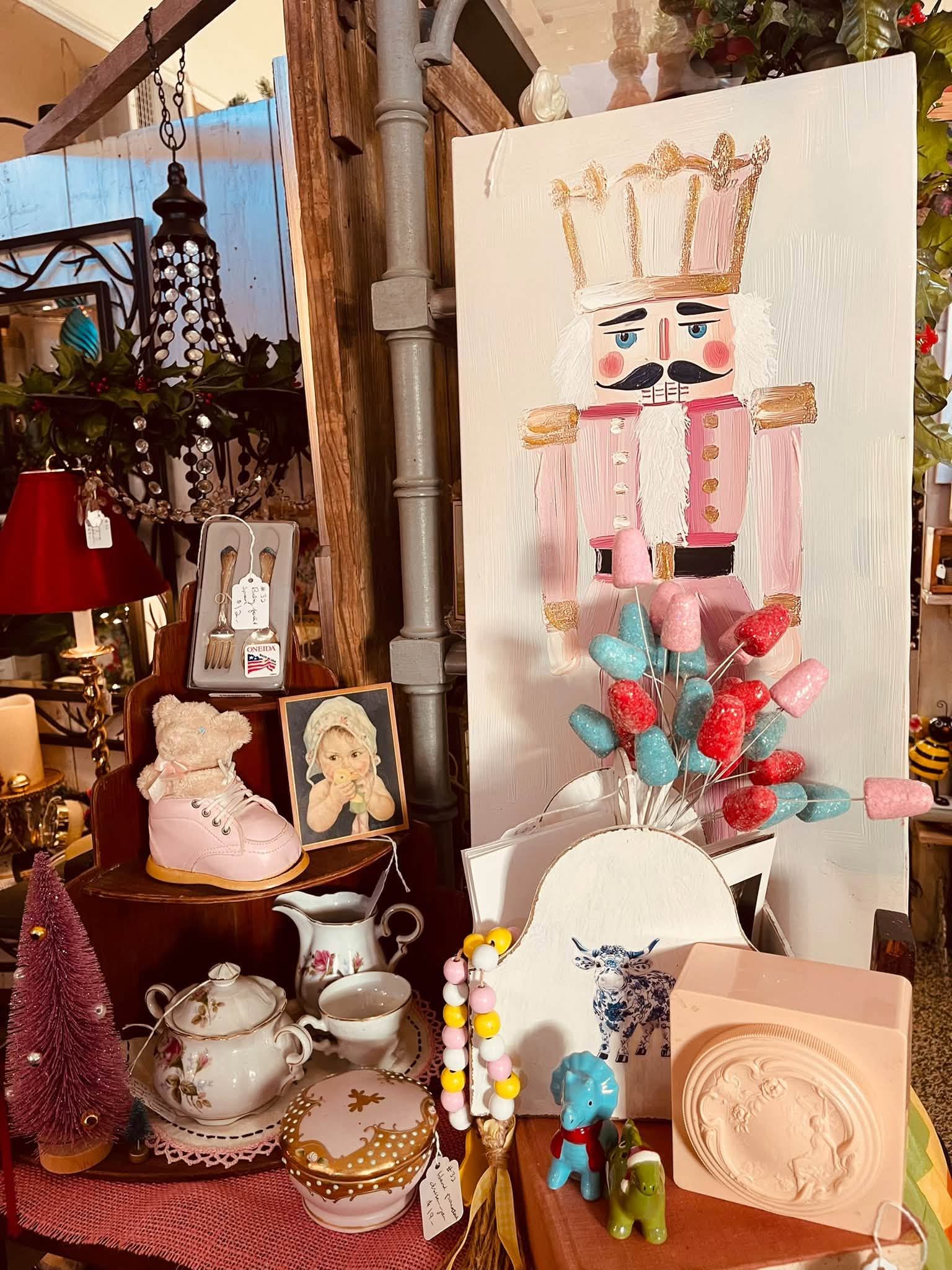 Vendor booth display at The Rusty Chandelier